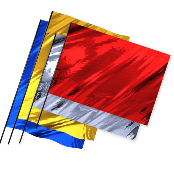Drapeaux en film métallisé