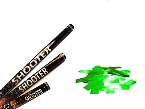 Confetti shooter metallic - green