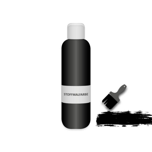 Fabricpaint black 500 ml