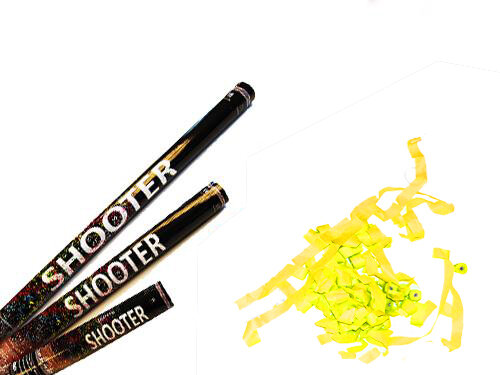 Papier Streamer Shooter - Gelb M - 30cm