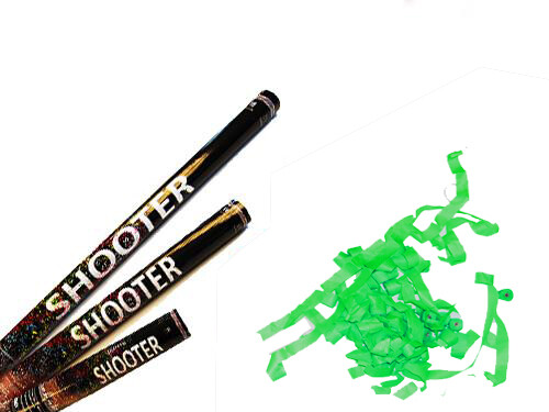 Papier Streamer Shooter - Grün M - 30cm