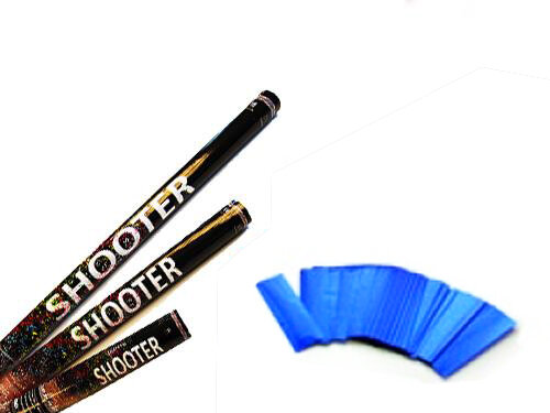 Papier Confetti Shooter - Blau M - 30cm