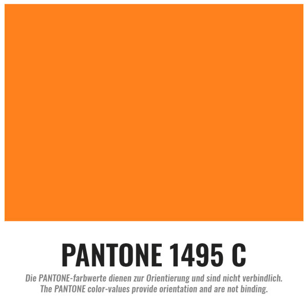 Lackfolie Standard - 1,3x30 Meter - Orange