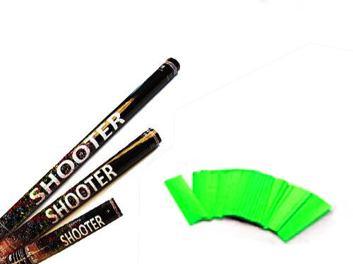 Papier Confetti Shooter - Grün L - 60cm