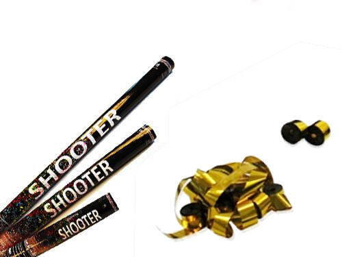 Metallic Streamer Shooter - Gold M - 30cm