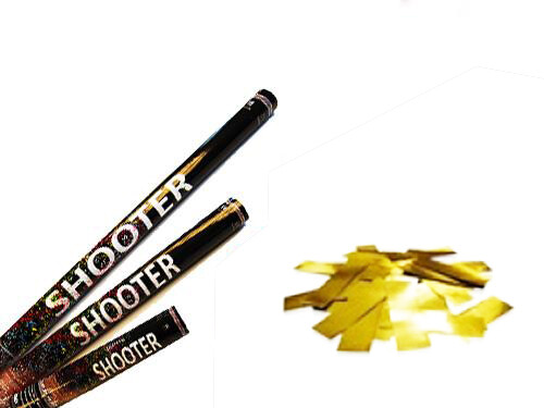 Metallic Confetti Shooter - Gold M - 30cm