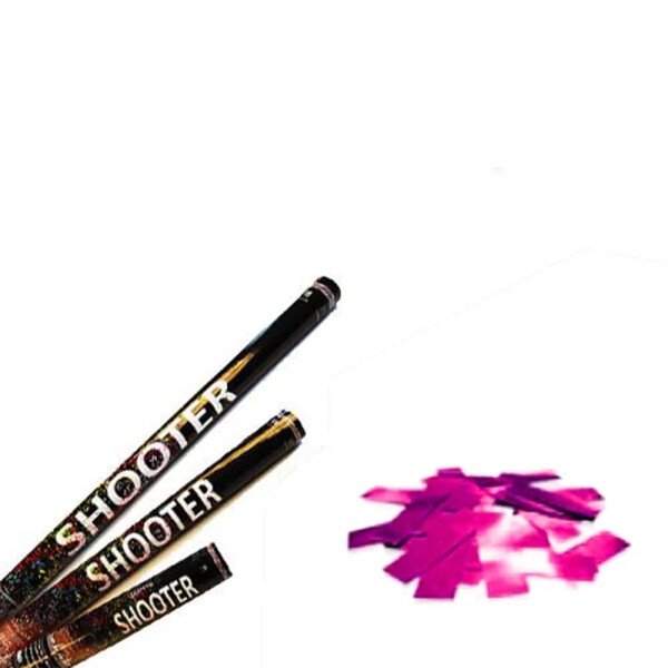 Metallic Confetti Shooter - Pink XL - 100cm