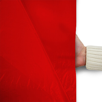 Plastic film flag 50x75cm (upright format) - red