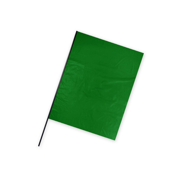 Plastic film flag (upright format) 75x50 Blue