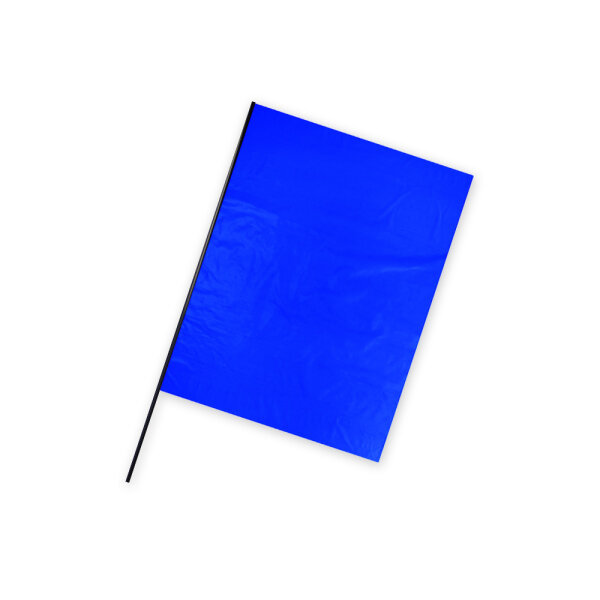 Plastic film flag 50x75cm (upright format) - blue