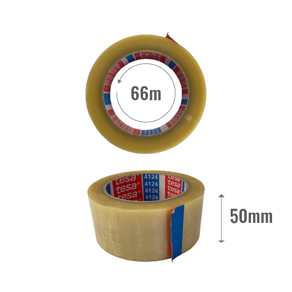 Tesa tape premium ultra strong 50mm x 66m - transparent