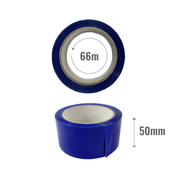 Tape standard 50mm x 66m - blue