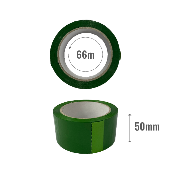 Tape standard 50mm x 66m - green