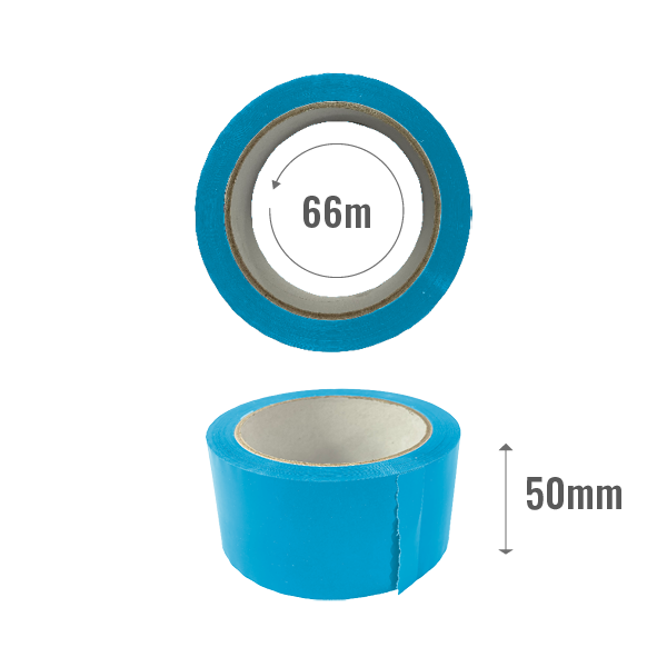 Tape standard 50mm x 66m - light blue