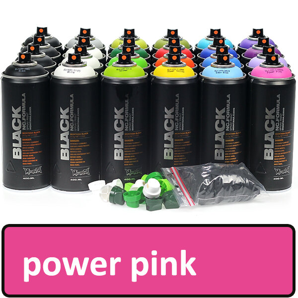 Montana Black - Bombe aérosol - 400ml - Power pink...