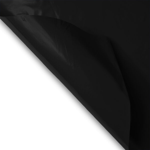 Plastic film flag (upright format) 90x75 Black