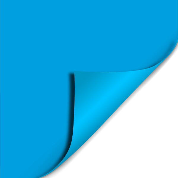Plastic film flag (upright format) 90x75 Light Blue