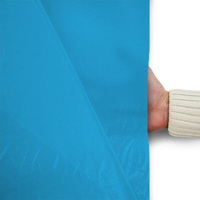 XL Plastic film flag 75x90cm (upright format) - light blue