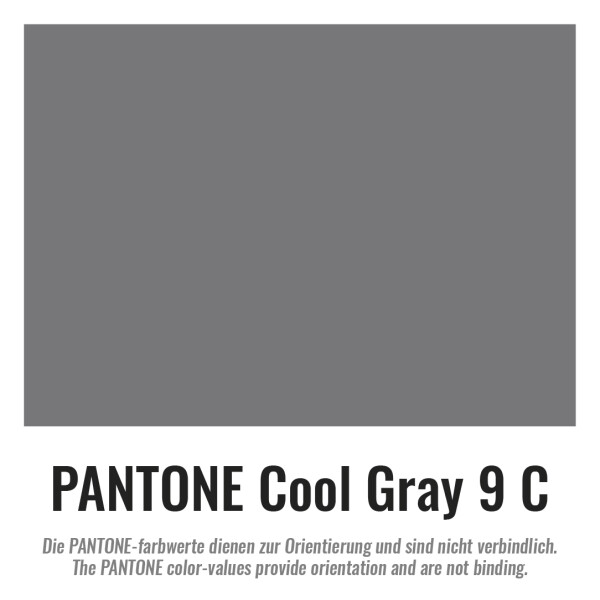 Plastic film hand banner 75x90cm (upright format) - grey
