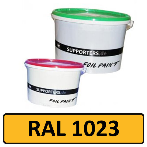 Folien Farbe Verkehrsgelb RAL1023