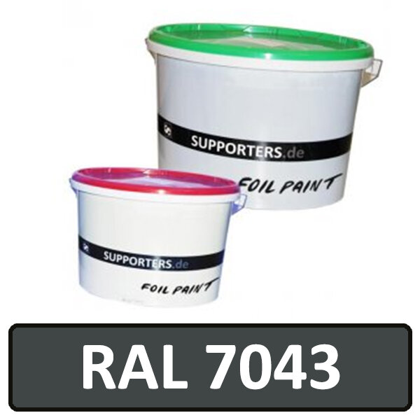 Folien Farbe Verkehrsgrau B RAL7043