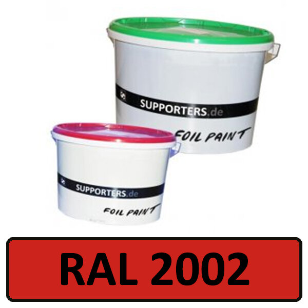 Folien Farbe Blutorange RAL2002