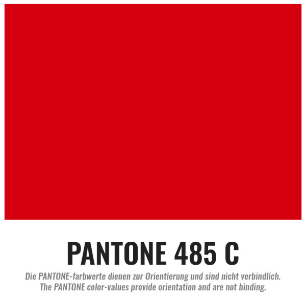 Lackfolie Premium - schwer entflammbar - 1,30x30m - Rot