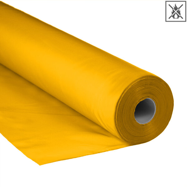 Polyesterstoff Premium - 150cm schwer entflammbar - 100 Meter Rolle - Gelb