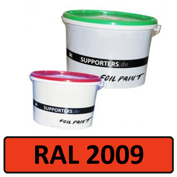 Folien Farbe Verkehrsorange RAL2009 10 Liter