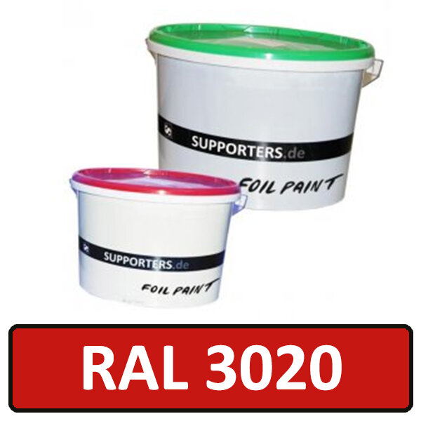 Folien Farbe Verkehrsrot RAL3020 5 Liter
