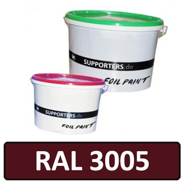 Folien Farbe Weinrot RAL3005 5 Liter