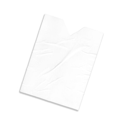 Ponchos de película plástica 75 x 50 cm unicolor blanco