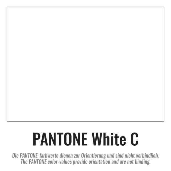 Plastic film hand banner 75x90cm (upright format) - white