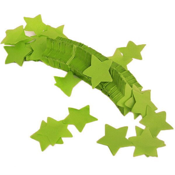 Confettis en forme de etoilé - 1kg - vert