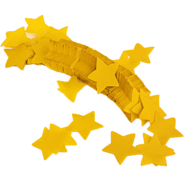 Confettis en forme de etoilé - 1kg - jaune