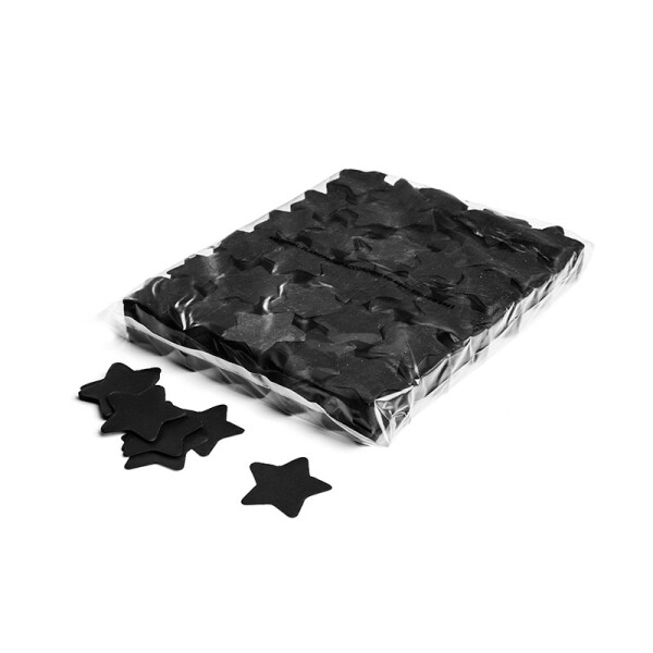 Confettis en forme de etoilé - 1kg - noir
