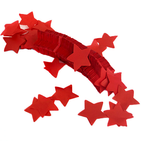 Slowfall confetti star - red 1kg