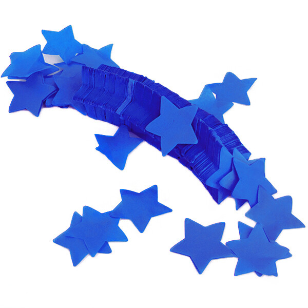 Confettis en forme de etoilé - 1kg - bleu