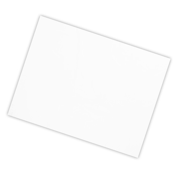 Plastic film sheet 50x75cm - white