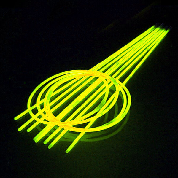 glow sticks yellow