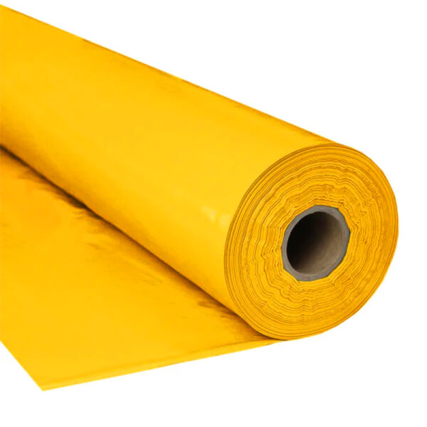 Plastic film roll standard 1,5x100m - yellow