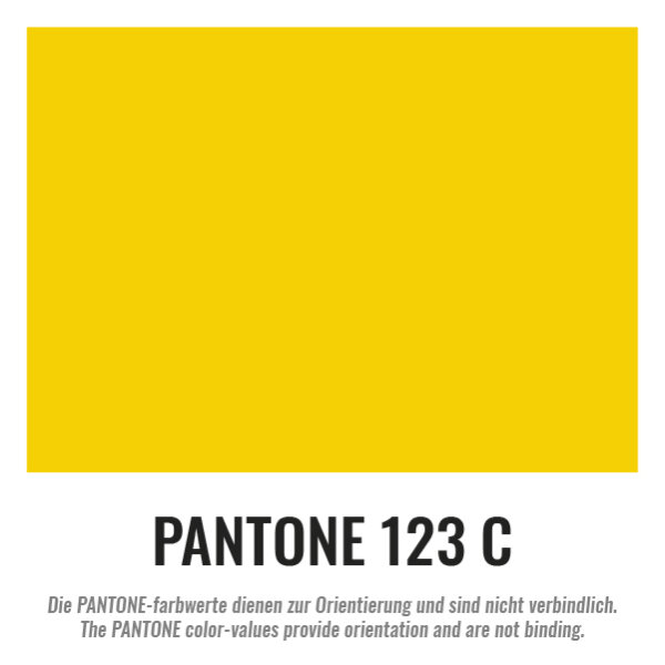 Folienrolle Standard 1,5 x 100 Meter - Gelb