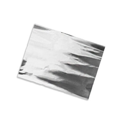 Plastic film sheet metallic 75x90cm - silver