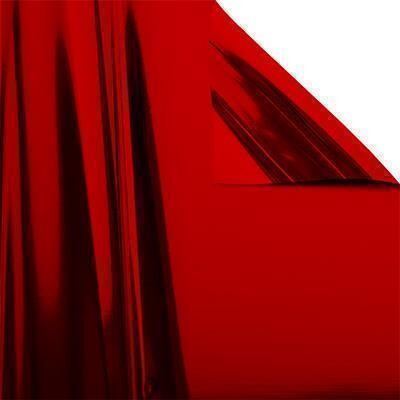 Metallic plastic film roll standard 1,5x30m - red