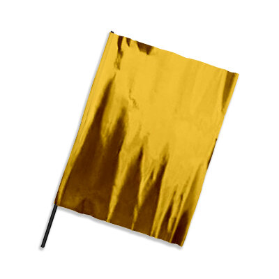 Drapeaux en toile métallique colorés sur les deux faces 90x75 cm - doré