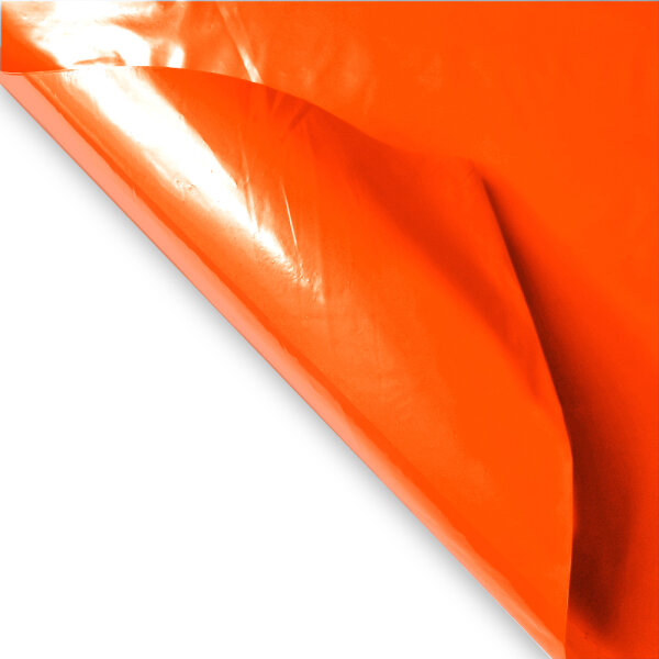 Drapeaux aluminium format portrait ignifuge 90x75 Orange
