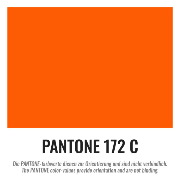 Drapeaux aluminium format portrait ignifuge 90x75 Orange