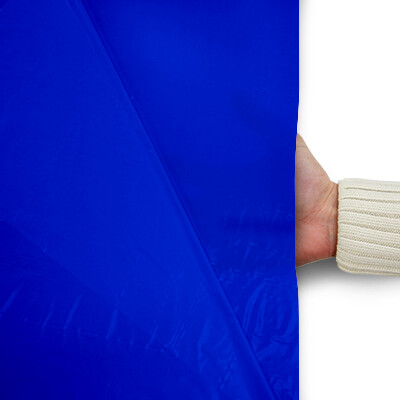Plastic film scarf  fire retardant 150 x 25cm - blue