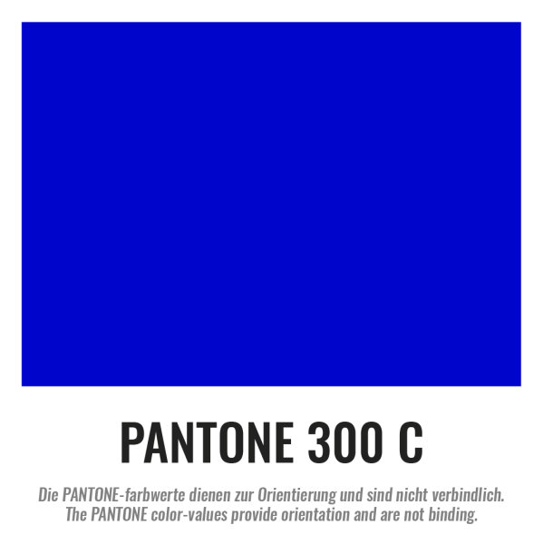 Plastic film scarf  fire retardant 150 x 25cm - blue