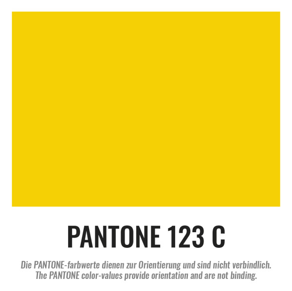 Plastic film scarf fire retardant 150 x 30cm - yellow